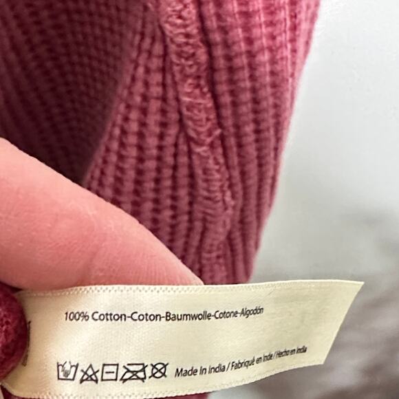 FREE PEOPLE FP One Callie One Piece Waffle Jumpsuit Washed Red Sz L $98 {L48} - Picture 5 of 5